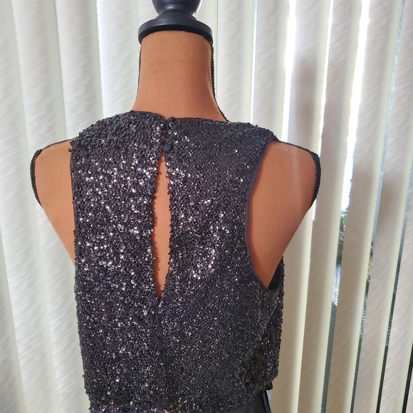 NBD NWT Black sequin top - Picture 3 of 7